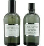 Grey Flannel By Geoffrey Beene For Men. Set-edt Spray 4 Ounces & Aftershave Lotion 4 Ounces
