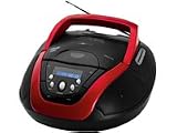 Clatronic SR 827 Stereoradio (CD/MP3-Player, 60 Watt) rot