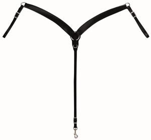 WEAVER LEATHER HORSE BLACK WESTERN BREASTCOLLAR TACK