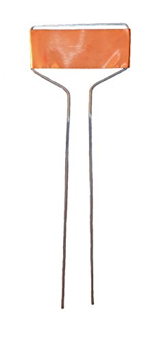 Bosmer K455 Large-Faced Copper Plated Metal Plant Markers, 10-Inch High (Pack of 20)