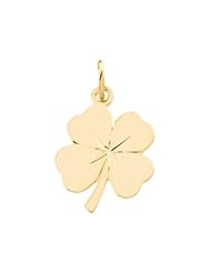 14K Gold Four Leaf Clover Charm