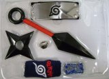 All Products : NARUTO: 6 pcs Ninja Star Kunai Headband Combo Set + Pin