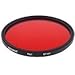 Neewer 67mm Full Red Color Filter for Camera Lens with 67mm Filter Thread