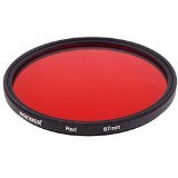 Neewer 67mm Full Red Color Filter for Camera Lens with 67mm Filter Thread