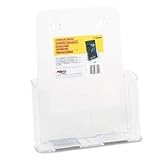 Office Depot Magazine Rack, Magazine Size, 10 3/4in.H x 9 1/4in.W x 3 3/4in.D, Clear