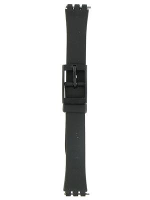Swatch Replacement Small PVC Black Watchband