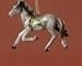 Nature's Story Teller Gray Horse Christmas Ornament 3"
