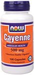 Cayenne by NOW Foods - (500mg - 100 Capsules)