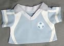 Light Blue & White Soccer Jersey fits Webkinz, Shining Star & 8"-10" Make Your Own Stuffed Animals