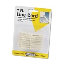Softalk 48106 Modular Telephone Extension Cord Plug/Plug 7ft Almond