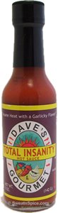 Total Insanity Hot Sauce from Dave