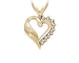 Duality Diamond Heart Pendant