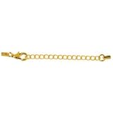 Review   / Beadalon® Tube Ends with Extension Chain - Gold Plated : Pack of 144