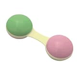 Green Sprouts BPA Free Cornstarch Dumbbell Rattle - Pink and Green