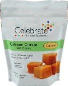 Celebrate Calcium Citrate 500 mg Soft Chews Caramel 90 count Celebrate Calcium Citrate 500 mg Soft Chews Caramel 90 count