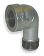 Industrial Grade 1LBK8 Street Elbow, 90 Deg, Galv Iron, 3/8 In