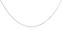 9ct White Gold 025 Diamond Cut Curb 18"  Chain