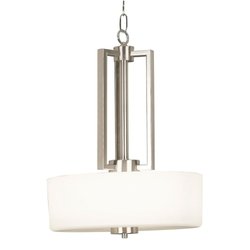 Kenroy Home 10180BS Encounters 2-Light Pendant, Brushed Steel