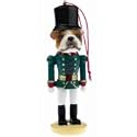 Bulldog Soldier Nut Cracker Ornament