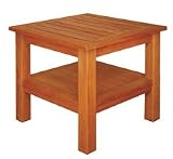 TERRACE MATES Two Shelf High End Table / Square