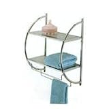 Polder C Double Bath Shelf/Towel Rack