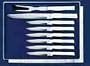 Rada Cutlery Meat Lovers Gift Set, 8 Pc Boxed Knife Set, Made in USA, Aluminum Handles