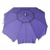 6ft Acrylic Beach Umbrella with Tilt & Vent
