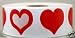3-Way Heart Tanning Stickers 50 Count