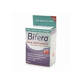 Click here to buy Bifera Dual Action Iron Supplement (30 Tablets) by Bifera.