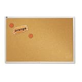 Quartet Natural Cork Classroom Bulletin Board, 4 x 6 Feet, SureLox Hanging System and Installation Kit Included, Aluminum Frame (ECKA406)