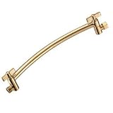 Danze D481170PBV 13-Inch Curved Adjustable Shower Arm, Polished Brass PVD
