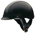 Half Helmets - Motorcycle Half Helmet DOT 100 Leather