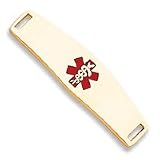14k Medical Jewelry ID Plate