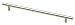 Liberty Hardware Steel Bar Pull P01016-SS-C, Stainless Steel Finish (Satin Nickel)