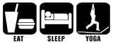 Eat Sleep Yoga Vinyl Graphic Sticker Decal