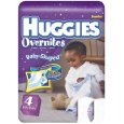 Huggies Overnites Diapers, Step 4 (22-37 Lbs), 31-Count Packages (Pack of 2) (62 Diapers)