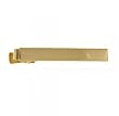 Men's Glossy Sleek Tie Bar Clip in Fine Yellow Gold