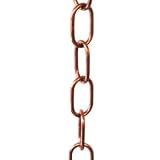 4 ft Copper Rain Chain Single Loop Extension