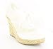 Andres Machado Women's White Laced Breezy Wedge Jute Heel #AM451 - Small & Huge Sizes