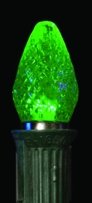 C7 Green Faceted LED Replacement Bulbs- 25 bulbs box C7 Green Faceted LED Replacement Bulbs- 25 bulbs box