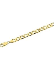 6 mm Double Curb Bracelet 14K Yellow 7 Inch Ch488