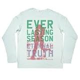 浜辺でLOVEな二人をグラフィカルに表現したデザイン ロングスリーブ Tシャツ EVERLASTING 二人
