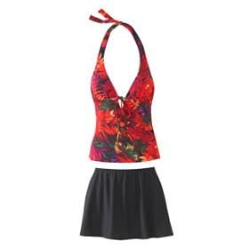 Spiegel Skirted Two-Piece Halter Swimsuit 