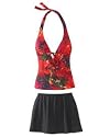 Spiegel Skirted Two-Piece Halter Swimsuit