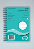 Q Connect Wiro Bound Triplicate Book 8x5