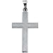 14K White Gold Cross Pendant