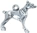 Solid Sterling Silver Doberman Charm