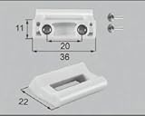 LIXIL部品 窓・サッシ用部品 引手 網戸：引手[AZWB115] ホワイト[AZWS115]