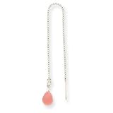 Sterling Silver Cherry Quartz Threader Earrings