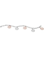 Sterling Silver 08.00 Inch Rose Gold Plated Sterling Silver Fashion Bracelet